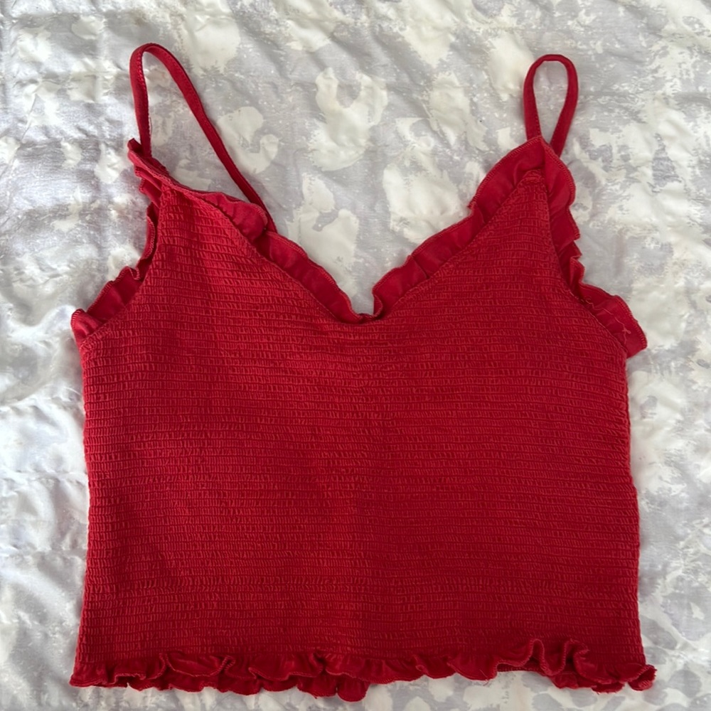 Ruffle crop top